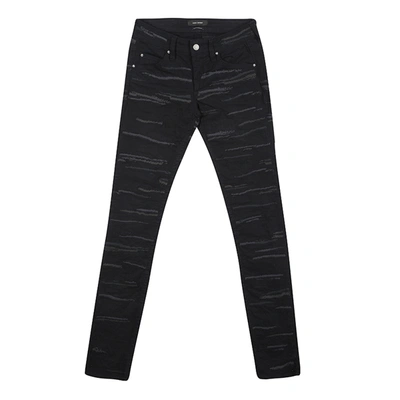 Pre-owned Isabel Marant Black Embroidered Denim Skinny Jeans S