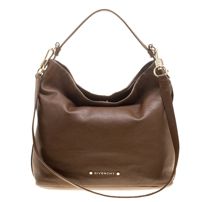 Pre-owned Givenchy Brown Leather Hobo