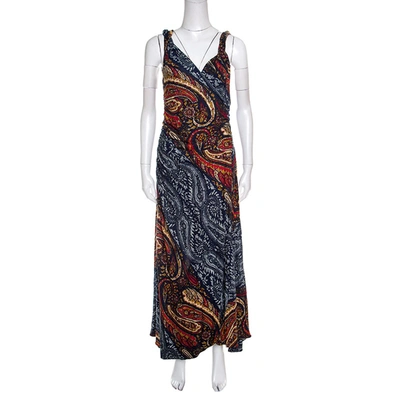 Pre-owned Marc By Marc Jacobs Marc By Marc Jacob Multicolor Paisley Printed Sleeveless Maxi Dress M