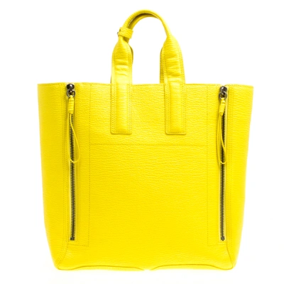 Pre-owned 3.1 Phillip Lim / フィリップ リム Yellow Shark Embossed Leather Pashli Tote