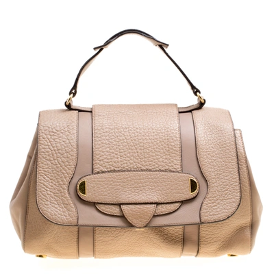 Pre-owned Marc Jacobs Beige Leather Thompson Top Handle Satchel