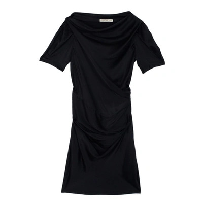 Pre-owned Balenciaga Black Satin Dress S