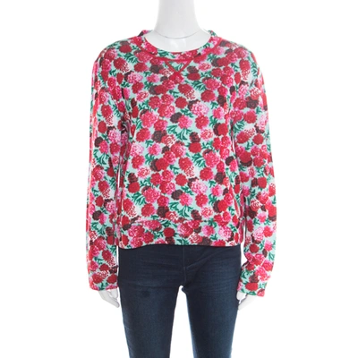 Pre-owned Marc Jacobs Multicolor Floral Print Sweatshirt M