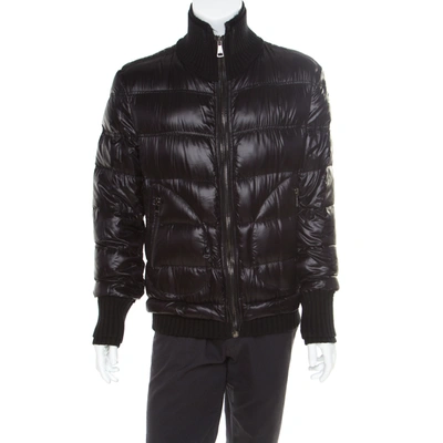 Pre-owned Dolce & Gabbana Black Quilted Bomber Jacket M