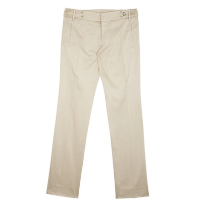Pre-owned Gucci Beige Formal Flare Pants M