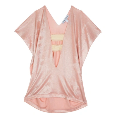 Pre-owned Roland Mouret Pink Metallic Stretch Top S