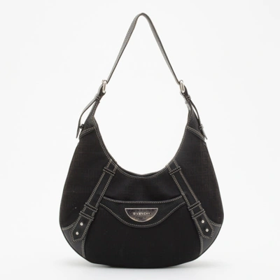 Pre-owned Givenchy Black Monogram Hobo