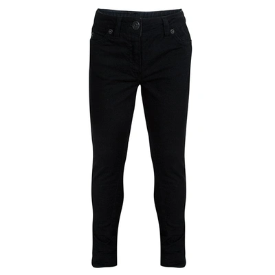 Pre-owned Marc Jacobs Little  Black Zip Detail Skinny Jeans 6 Yrs