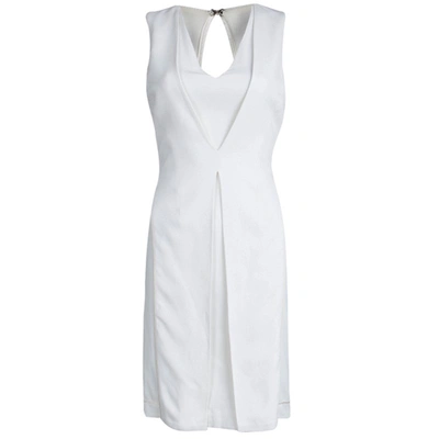 Pre-owned Alexander Wang Off White Knit Sleeveless Dress Xs