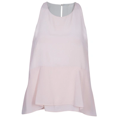 Pre-owned Chloé Pale Pink Silk Sleeveless Top S