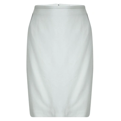 Pre-owned Dolce & Gabbana Light Grey Pencil Skirt L