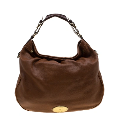 Pre-owned Mulberry Tan Pebbled Leather Mitzy Hobo