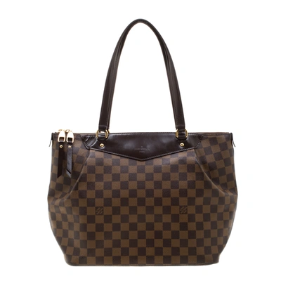 Pre-owned Louis Vuitton Damier Ebene Canvas Westminster Gm Bag In Brown