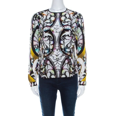 Pre-owned Peter Pilotto Multicolor Paisley Print Silk Long Sleeve Blouse S