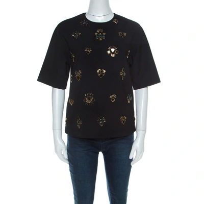Pre-owned 3.1 Phillip Lim / フィリップ リム Black Stretch Crepe Bead Embellished Top S