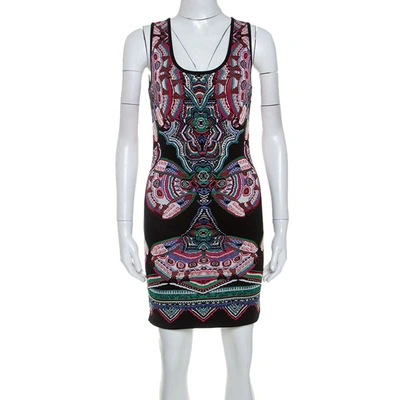 Pre-owned Roberto Cavalli Multicolor Lurex Jacquard Knit Sleeveless Dress S