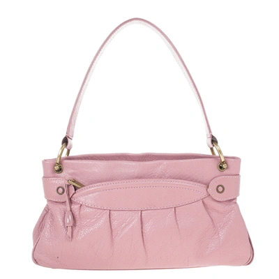 Pre-owned Marc Jacobs Pink Leather Lola Bag With Umbrella