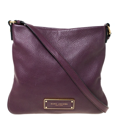 Pre-owned Marc By Marc Jacobs Purple Leather Crossbody Bag