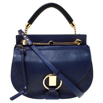Pre-owned Chloé Blue Leather Motty Crossbody Bag