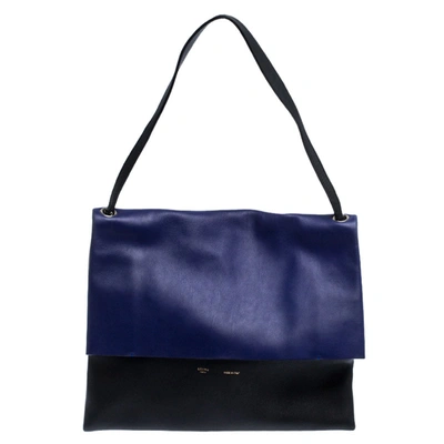 Pre-owned Celine Tri Color Leather All Soft Shoulder Bag In Multicolor