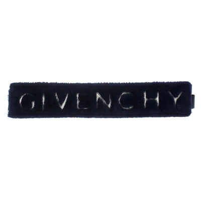 Pre-owned Givenchy Blue Faux Fur And Leather Bag Strap
