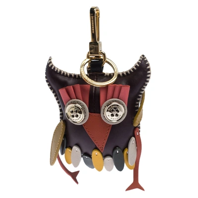 Pre-owned Burberry Multicolor Leather Owl Charm