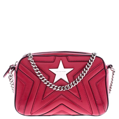 Pre-owned Stella Mccartney Red Leather Stella Star Crossbody Bag