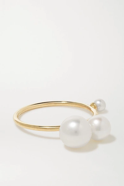 Sarah & Sebastian Buoy 10-karat Gold Pearl Ring
