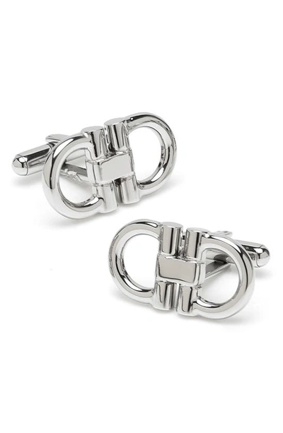 Cufflinks, Inc Men's Stainless Steel Horsebit Cufflinks In Silver