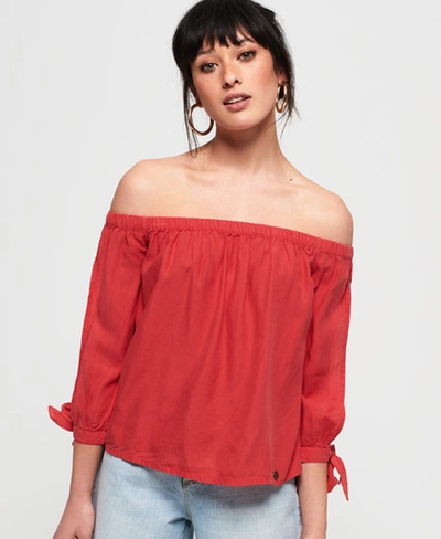 Superdry Women's Helena Top Red / Washed Red