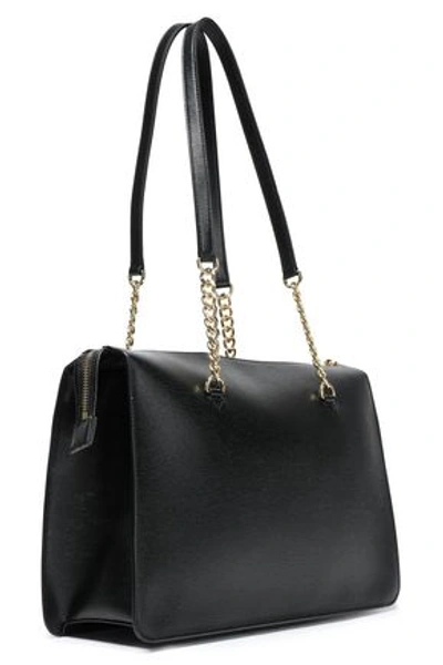 Dkny Bryant Park Textured-leather Tote In Black