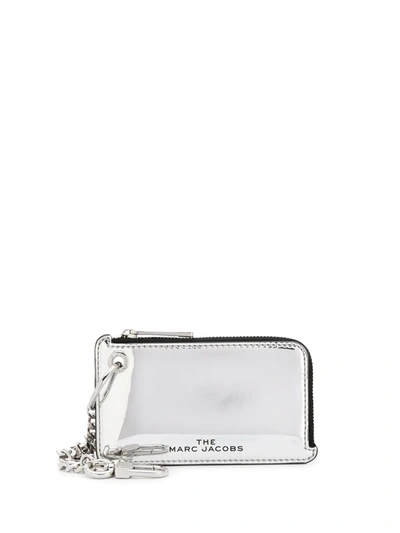 Marc Jacobs The Snapshot Mirrored Coin Purse In Silver