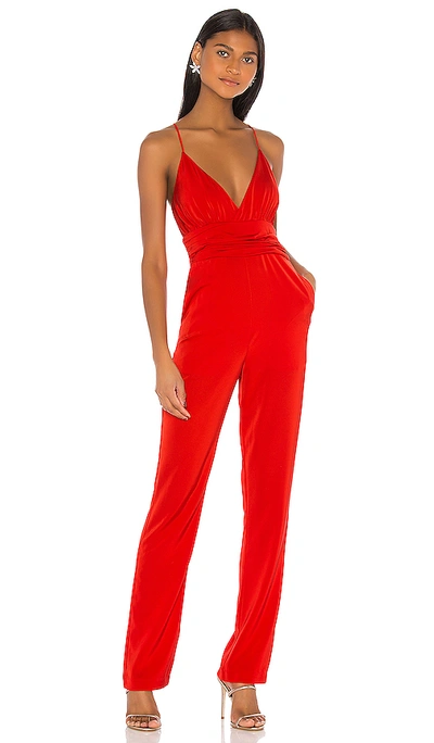 Lovers & Friends Lets Dance Jumpsuit In Red