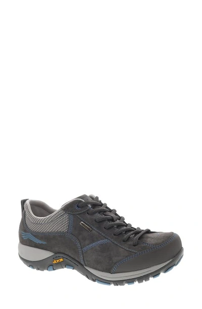 Dansko Women's Paisley Waterproof Outdoor Sneaker - Medium Width In Grey/blue Suede