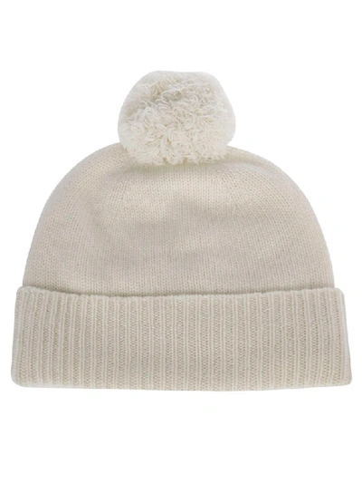Agnona Cable Knit Hat In White