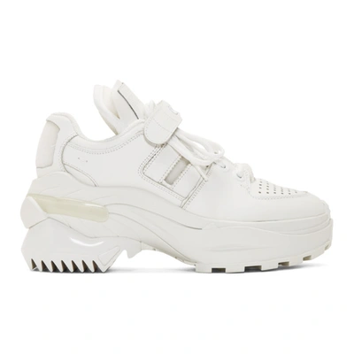 Maison Margiela Retro Fit Low-top Sneakers In Bianco