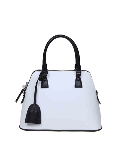 Maison Margiela Handbag 5ac Uv Mini In Calf Leather White Color