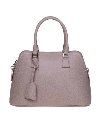 Maison Margiela Handbag 5ac In Calf Leather Color Pink Pipe In Grey