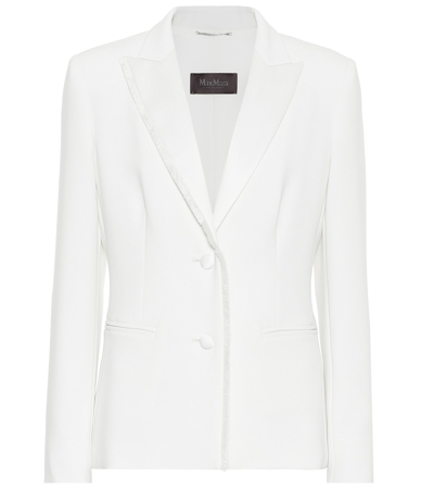 Max Mara Farsa One-button Jersey Jacket In White