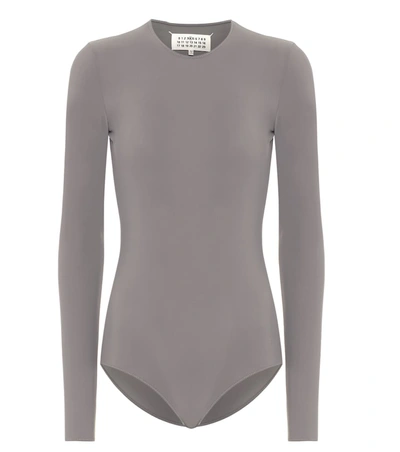 Maison Margiela Stretch-jersey Bodysuit In Grey