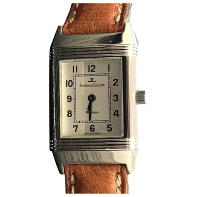 Pre-owned Jaeger-lecoultre Reverso Silver Steel Watch