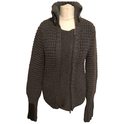 Pre-owned Gucci Cashmere Cardigan In Grey