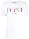 Emilio Pucci Appliquéd Cotton-jersey T-shirt In White