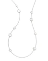 Ippolita Sterling Silver Wonderland Multi-round Stone Necklace In Mother-of-pearl Doublet, 40
