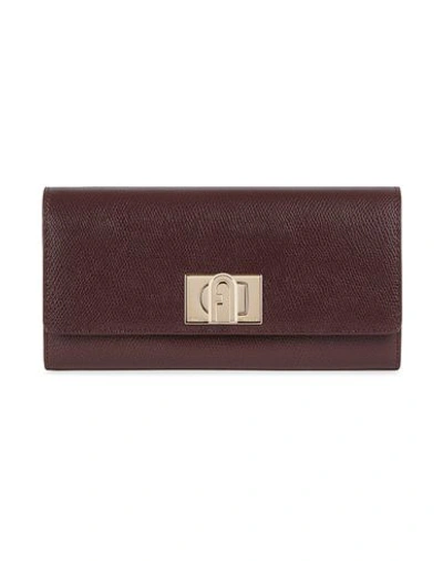 Furla Wallets In Maroon