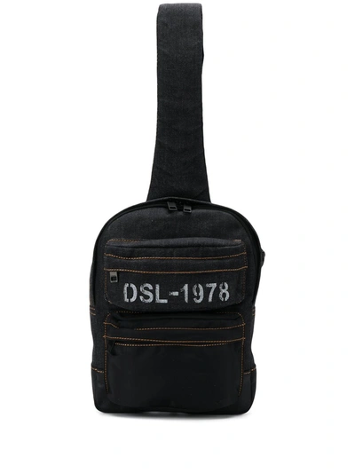 Diesel Mono Mix Backpack In Blue