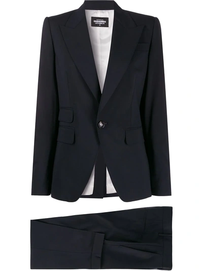 Dsquared2 Single-breasted Suit Jacket In Blue