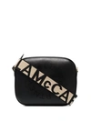 Stella Mccartney Stella Logo Crossbody Bag In 1000 -  Black