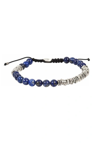 Degs & Sal Stone Bead Bracelet In Blue