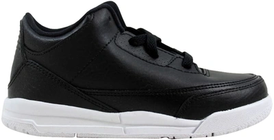 Pre-owned Jordan 3 Retro Bt Black (td) In Black/black White